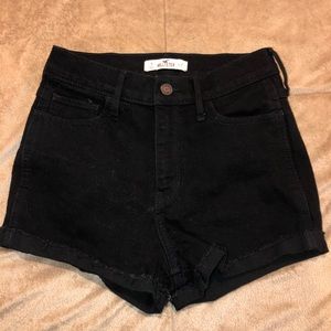 Black Hollister jean shorts
